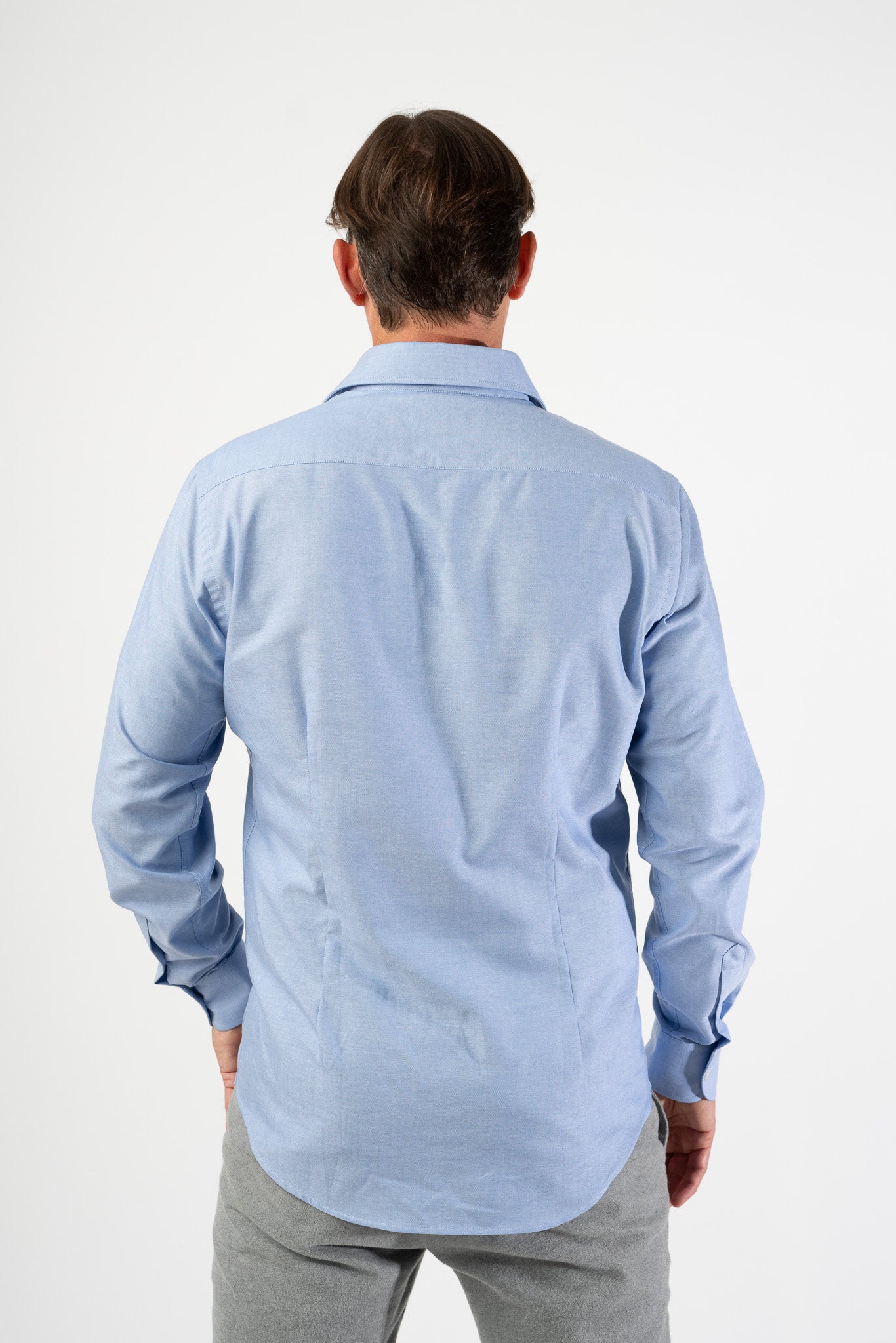 Popover Dress Shirt Sky Blue